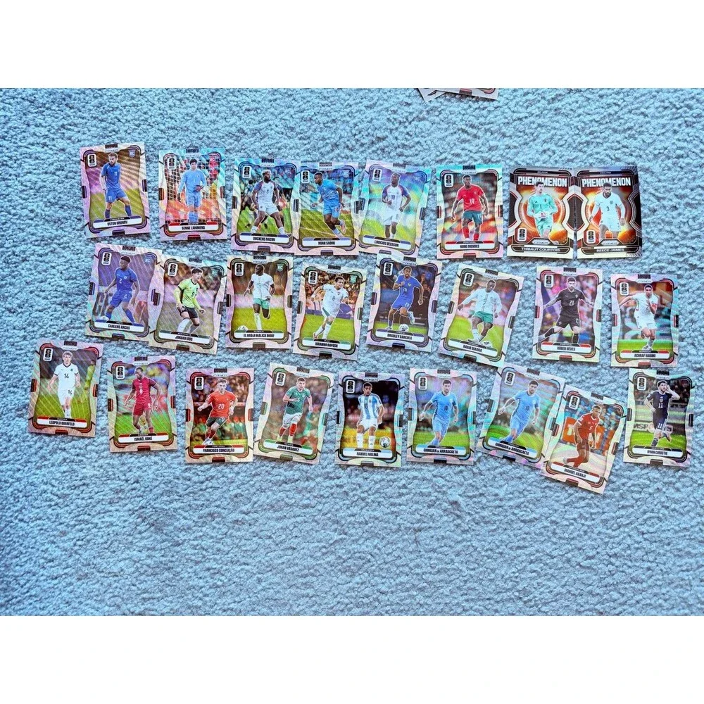 2026 Panini Prizm FIFA World Cup 116 Card Lot Rookies/Insert/Silver Prism/Base